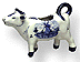 Cow Creamer Handpainted Delft Blue Mill