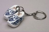 Keychain 2 Clogs Delft Blue Mill
