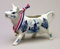 Cow Creamer With Bell screen printed