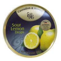 Cavendish & Harvey Tin Sour Lemon Drops 5.3 oz